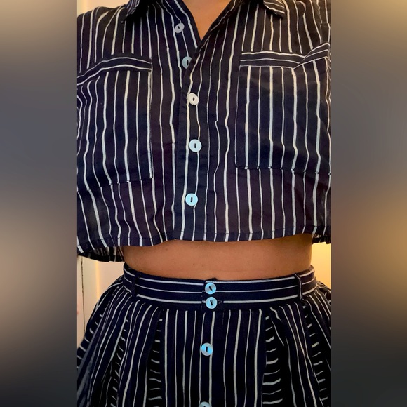 BRAND NEW : FREE PEOPLE - Navy two piece - Picture 2 of 4